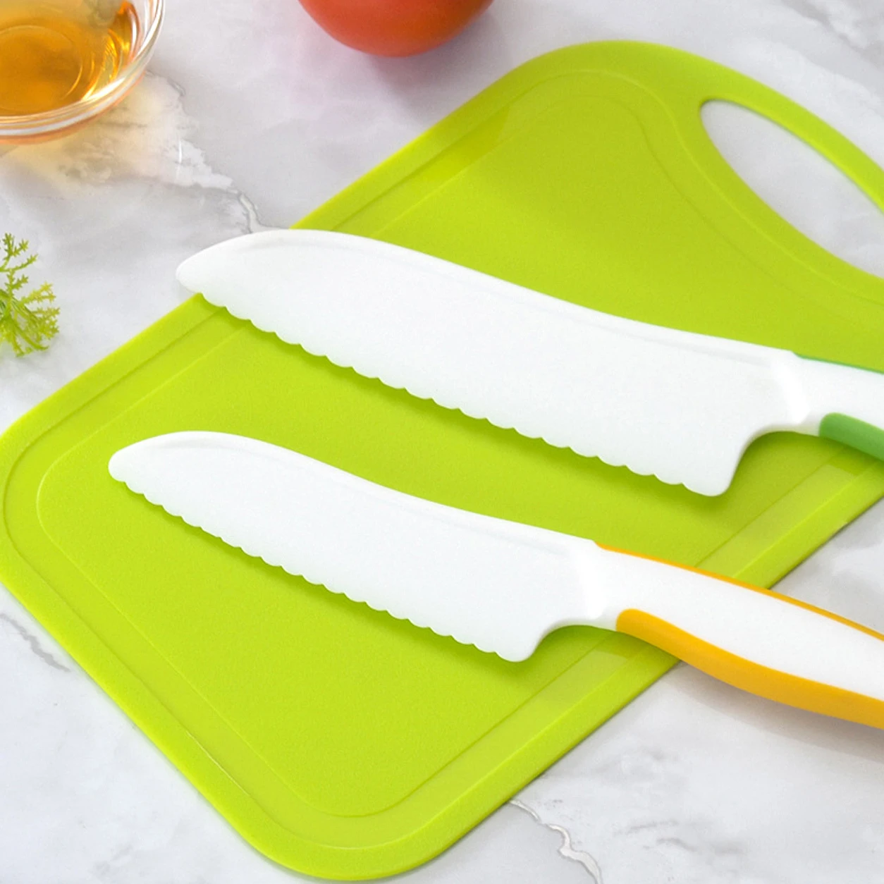 Juego de cuchillos de plástico - Kitchen Kids Baking Set reseña y precio