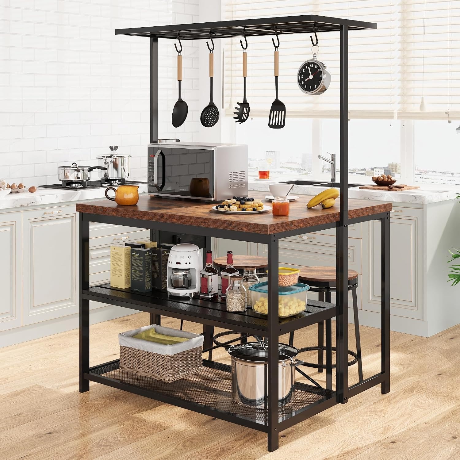 47 pulgadas, isla de cocina co - Kitchen Baking Rack reseña y precio