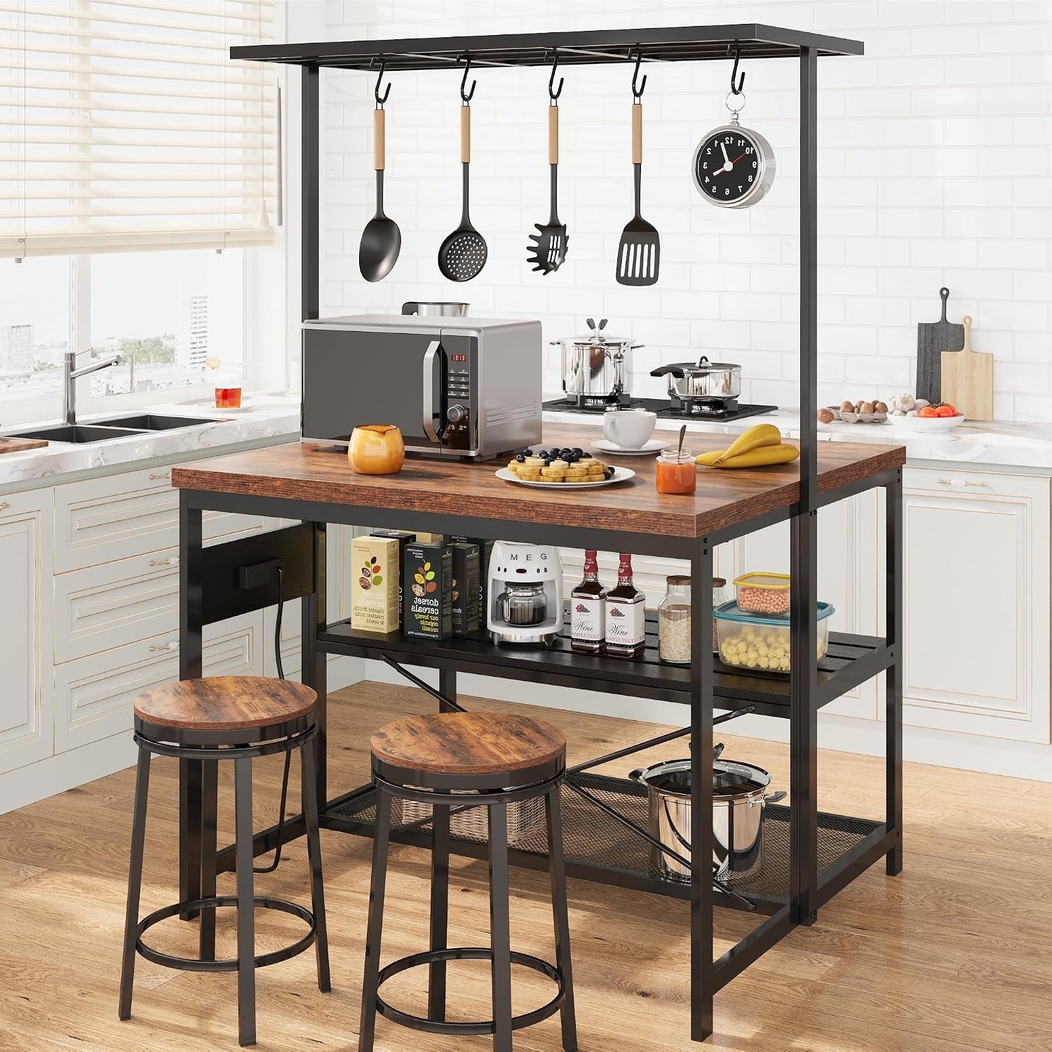 47 pulgadas, isla de cocina co - Kitchen Baking Rack reseña y precio